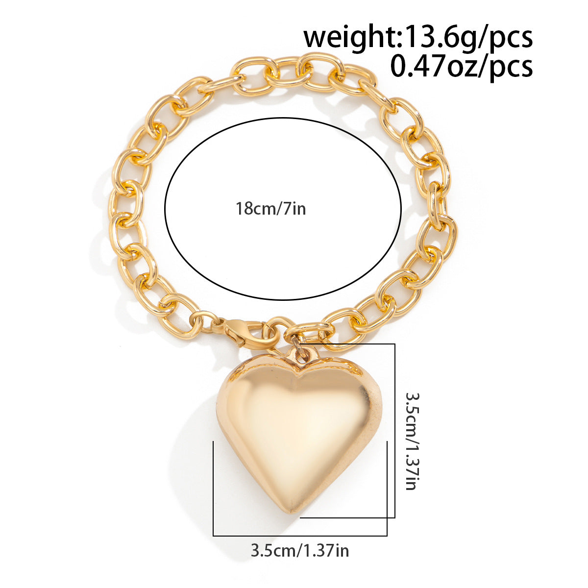 Love Acrylic Pendant Necklace